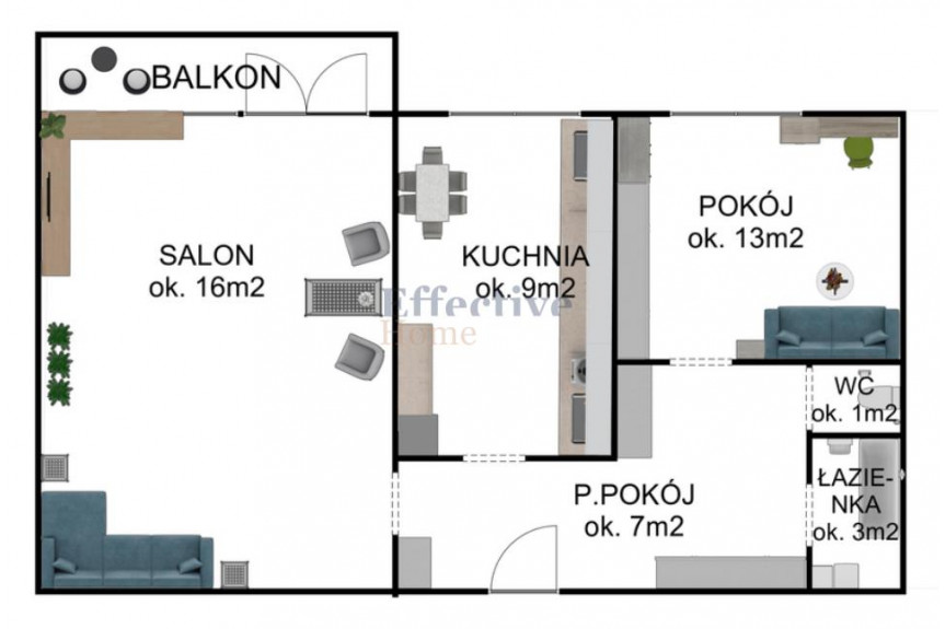 Wrocław, Wrocław-Fabryczna, Gądów Mały, Jerzego Bajana, BAJANA 2 pok. z balkonem do wejścia!