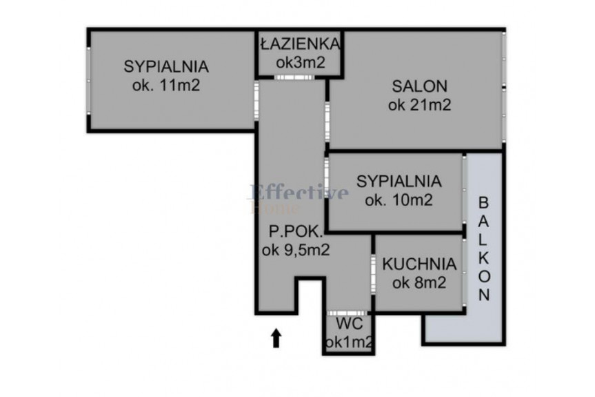 Wrocław, Wrocław-Fabryczna, Pilczyce, Lotnicza, 3 Pokoje z balkonem Pilczyce